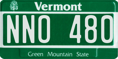 VT license plate NNO480