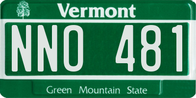 VT license plate NNO481
