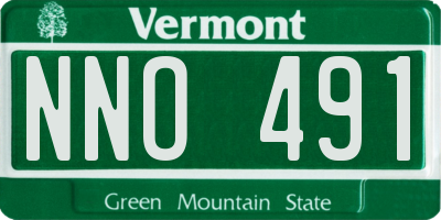 VT license plate NNO491