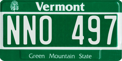 VT license plate NNO497