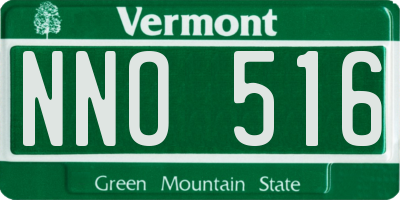 VT license plate NNO516
