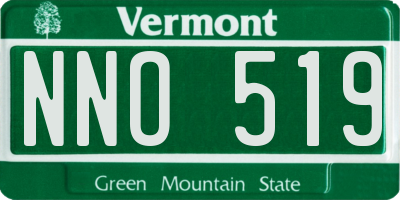 VT license plate NNO519