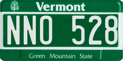 VT license plate NNO528