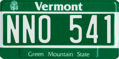 VT license plate NNO541