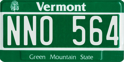 VT license plate NNO564