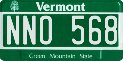 VT license plate NNO568