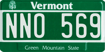 VT license plate NNO569