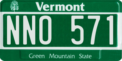 VT license plate NNO571