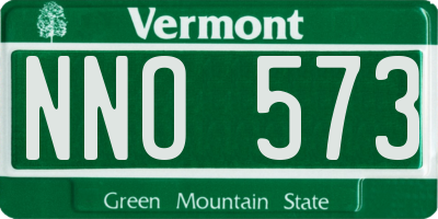 VT license plate NNO573
