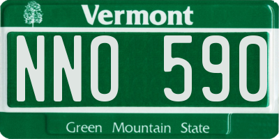 VT license plate NNO590