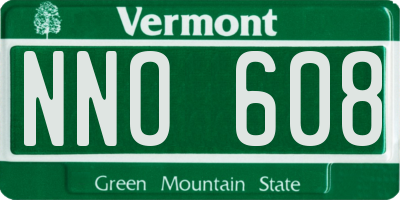 VT license plate NNO608