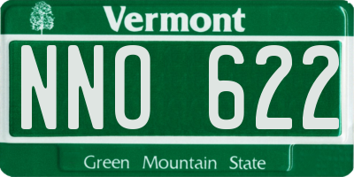 VT license plate NNO622