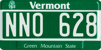 VT license plate NNO628