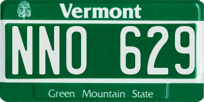 VT license plate NNO629