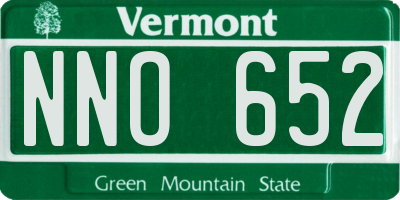 VT license plate NNO652
