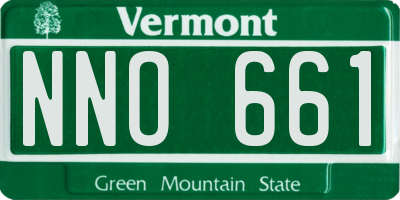 VT license plate NNO661