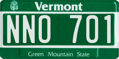 VT license plate NNO701