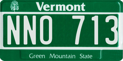 VT license plate NNO713