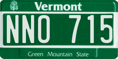 VT license plate NNO715