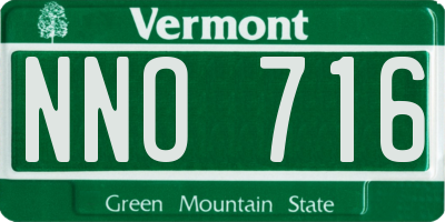 VT license plate NNO716