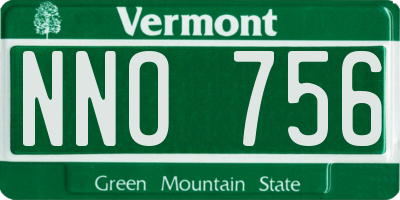 VT license plate NNO756