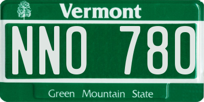 VT license plate NNO780