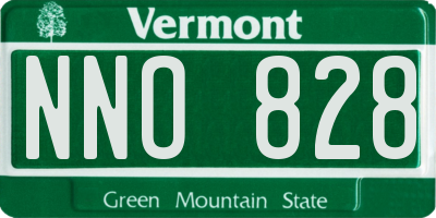 VT license plate NNO828