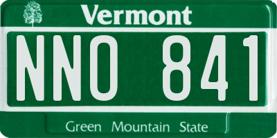 VT license plate NNO841