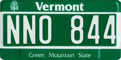 VT license plate NNO844