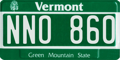 VT license plate NNO860