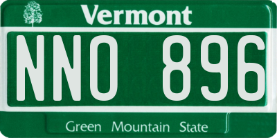 VT license plate NNO896
