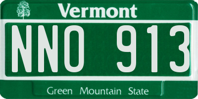 VT license plate NNO913