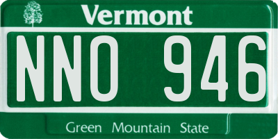 VT license plate NNO946