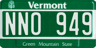 VT license plate NNO949