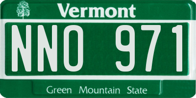 VT license plate NNO971
