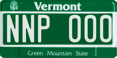 VT license plate NNP000