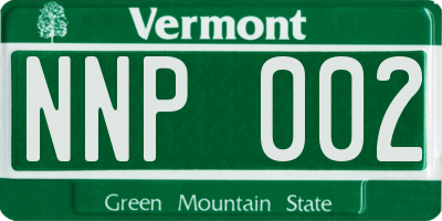 VT license plate NNP002