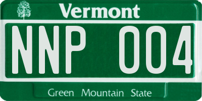 VT license plate NNP004