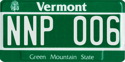 VT license plate NNP006