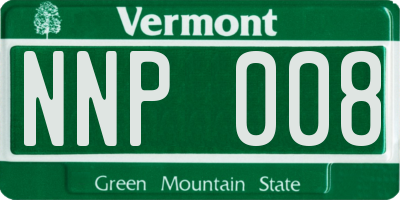 VT license plate NNP008