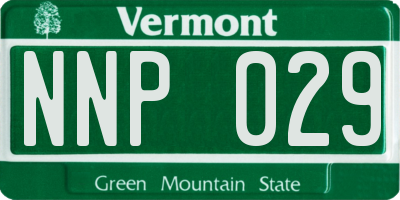 VT license plate NNP029