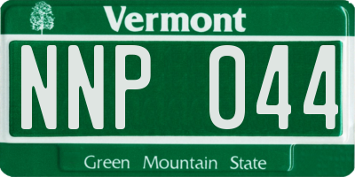 VT license plate NNP044