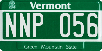 VT license plate NNP056
