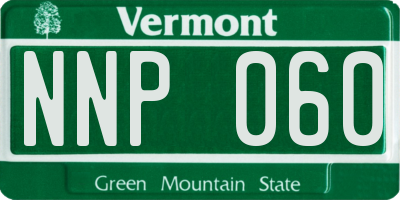 VT license plate NNP060