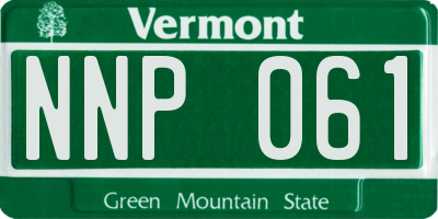 VT license plate NNP061