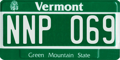 VT license plate NNP069