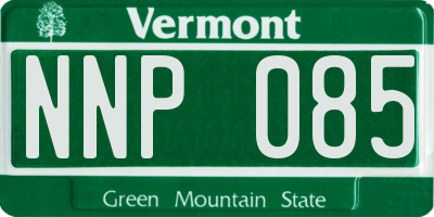 VT license plate NNP085