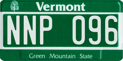 VT license plate NNP096