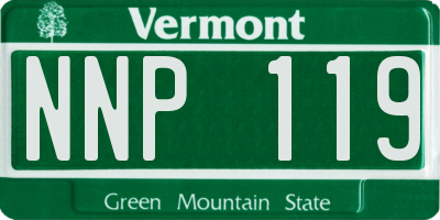 VT license plate NNP119