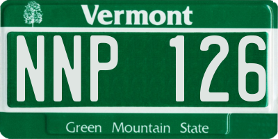 VT license plate NNP126